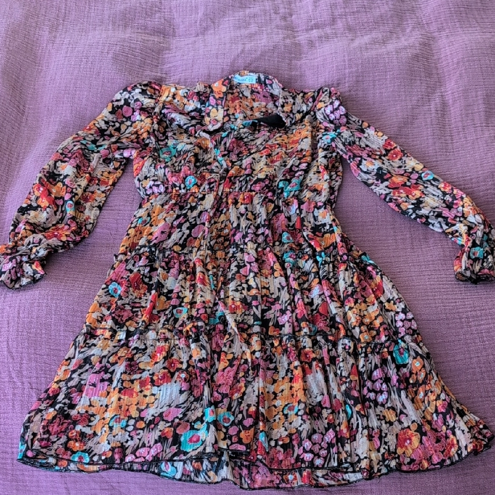 Floral Multicolor Midi Dress
